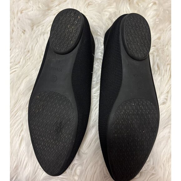 Vivaia Women's Pointed Toe Bow Tie Flats in Black Size 9.5 Preppy - Picture 6 of 8